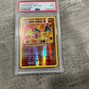 Pokemon Charizard Holo Card - Red, Yellow, Orange